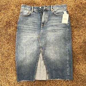 Free People Jean skirt